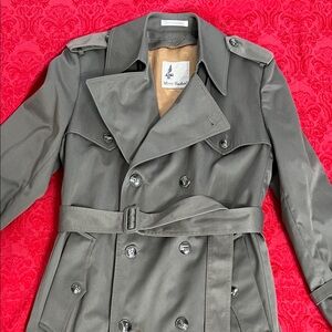 Misty Harbor Vintage Double-Breasted Trench Coat 38 Regular w/Zip Liner, Classic